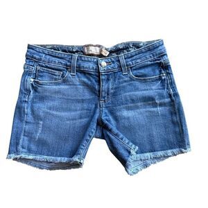 Paige Jimmy Jimmy Jean Shorts Raw Hem Low Rise Size 24